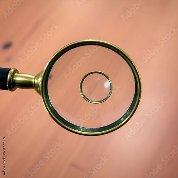 Fototapeta Magnifying glass on white background with clipping path Magnifying glass on white background with clipping path