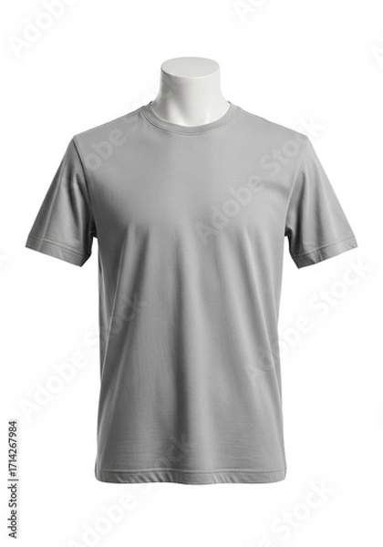 Fototapeta Isolate a classic T-shirt on a mannequin to show off the cut and texture of the material. Great for use in catalogs, online stores, and promotional materials.