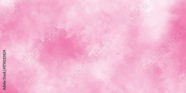 Fototapeta abstract pink powder explosion cloud on white background, grunge background frame Soft pink watercolor background, Set of watercolor circles brash multicolored.