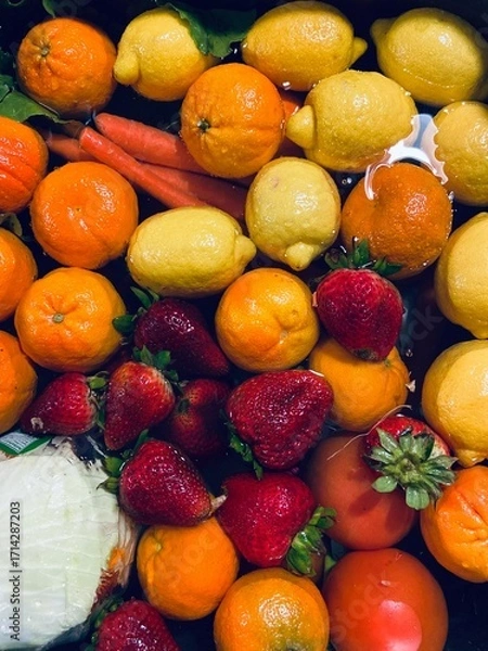 Obraz fruit and vegetables