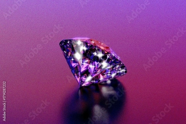 Obraz diamond on black background