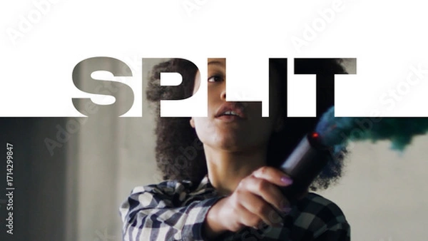 Fototapeta Split Text Transitions