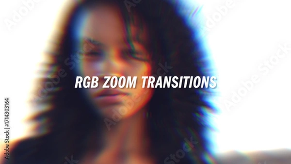 Fototapeta RGB Zoom Transitions