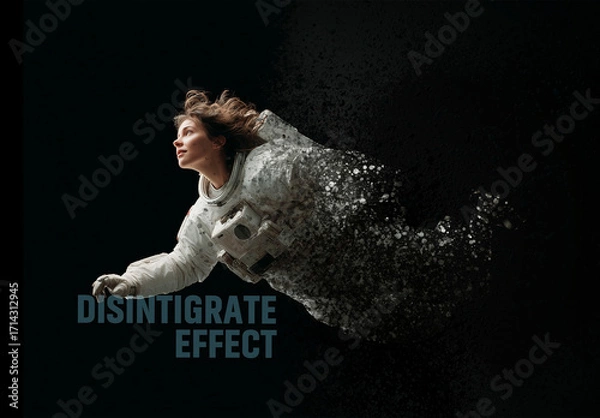 Fototapeta Desintegrate Effect