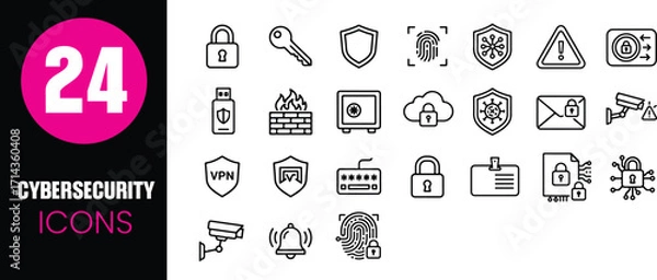 Obraz Cybersecurity Icons