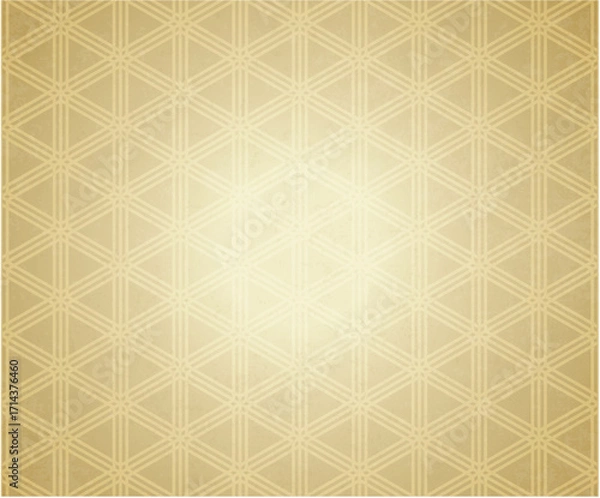 Fototapeta 金色和柄の和紙テクスチャ背景素材