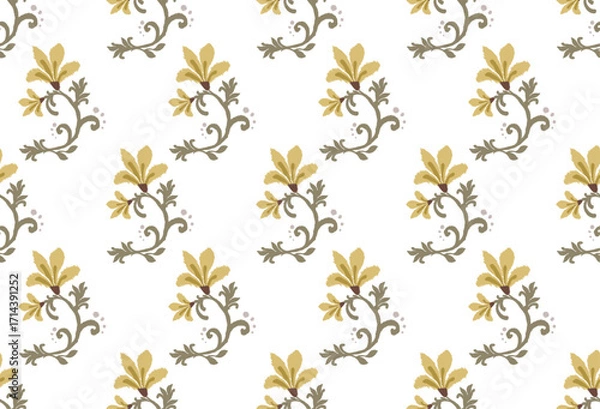 Fototapeta This elegant design showcases a unique ikat style that blends traditional charm with modern aesthetics. The ikat pattern features a seamless flow, making it perfect as seamless ikat for fabric and sur
