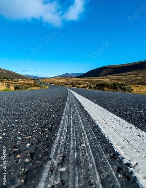 Obraz Open road through a landscape