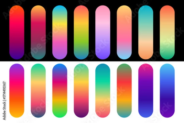 Fototapeta Gradient Swatches A Palette of Vibrant Color Transitions