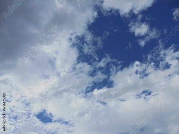 Fototapeta blue sky with clouds