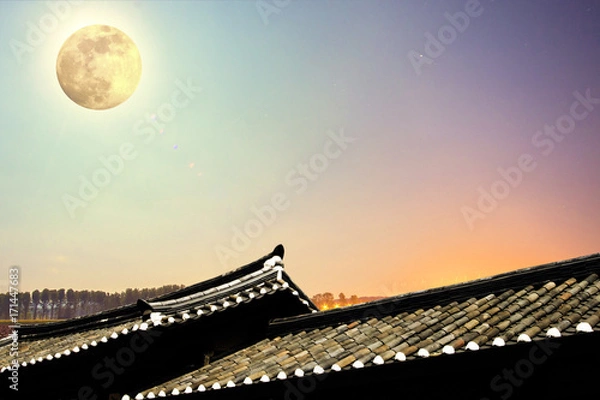 Fototapeta 한국전통적인 배경