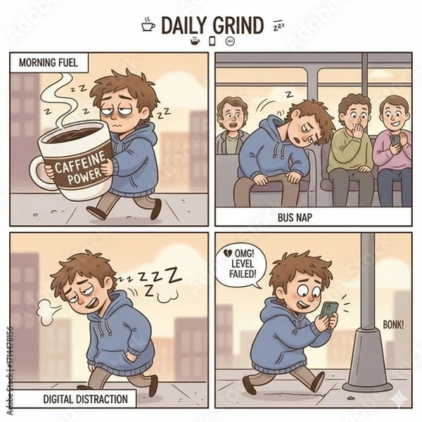 Fototapeta set of cartoon characters