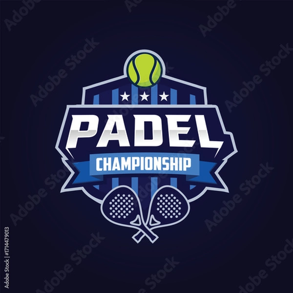 Obraz Padel tennis vector logo template