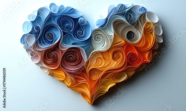 Obraz Abstract heart-shaped design