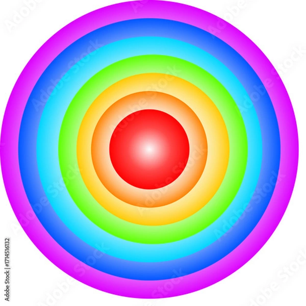 Fototapeta Circular gradient background. Vector  illustration. 