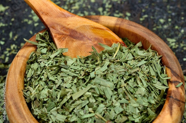 Obraz tarragon on wooden table