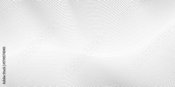 Fototapeta Vibrant abstract colourful wave lines on dark background | Network connection | Bigdata | Black wave of illumination in futuristic | Minimalistic abstract background with lines