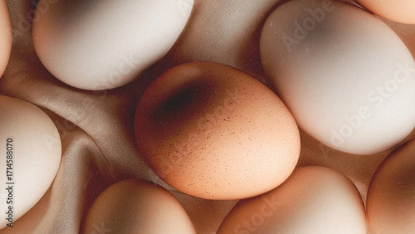 Fototapeta eggs in a row