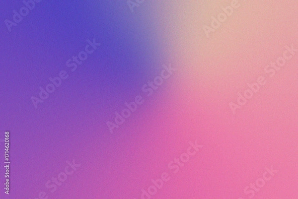 Fototapeta Abstract grainy noisy blue orange pink gradient background