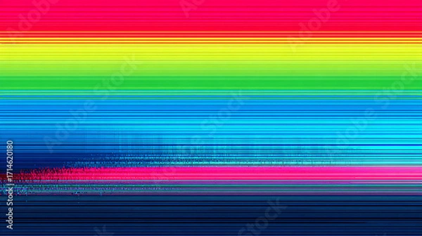 Fototapeta Rainbow horizontal gradient background
