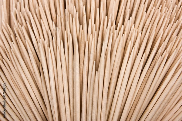 Obraz wooden toothpicks as background