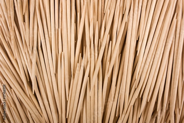 Obraz wooden toothpicks as background