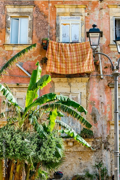Fototapeta Architecture of Syracuse in Val di Noto, southern Sicily, Italy