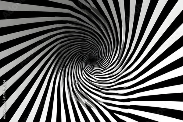 Fototapeta 흑백 나선 패턴