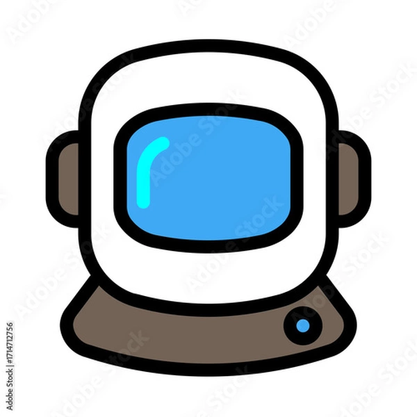 Obraz Astronaut Helmet Icon