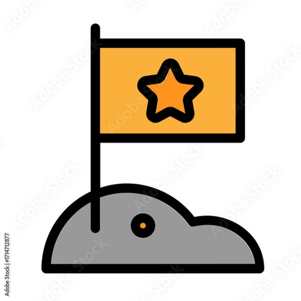 Obraz Space Flag Icon