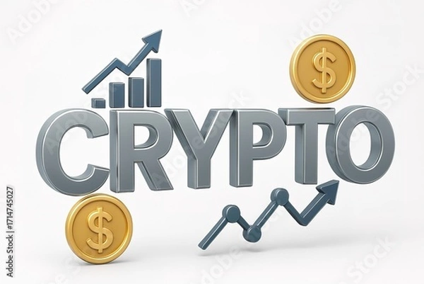 Obraz Crypto Wallet Landing Page with Executive Cryptocurrency Transaction