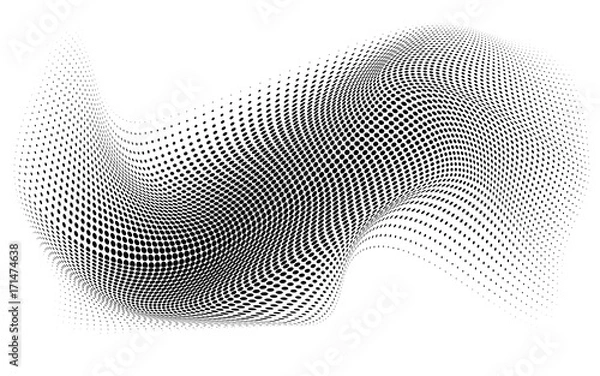 Obraz dot halftone. dotted design element abstract morph art background