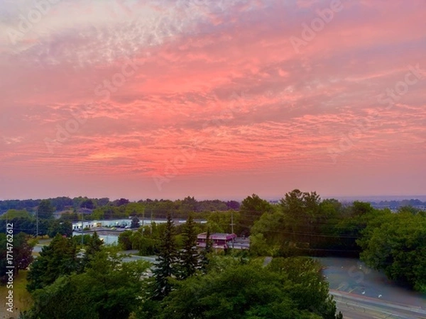 Obraz Colourful clouds in the sky at dusk