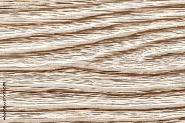 Fototapeta Textured Fabric Background with Cream and Beige Soft Layers