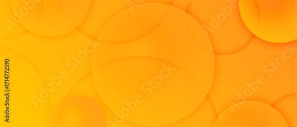 Fototapeta Modern orange graphic design element cutout style concept for web banner
