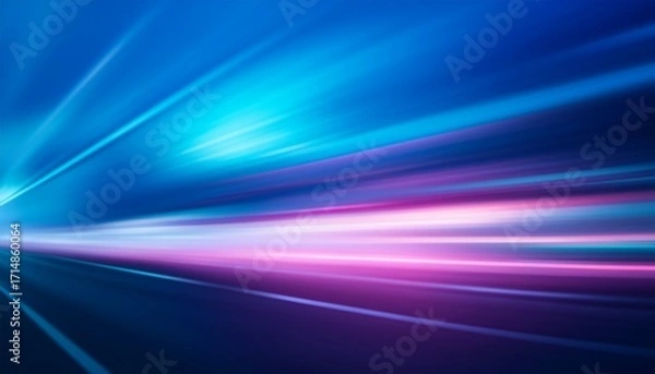Fototapeta Blue Teal And Purple Gradient Defocused Blurred Motion Abstract Background