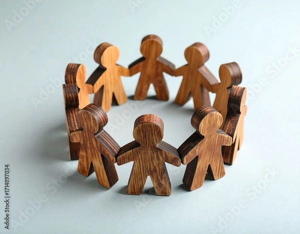 Obraz Wooden figures in a circle