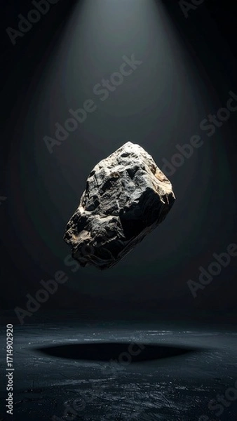 Obraz Floating stone, spotlight