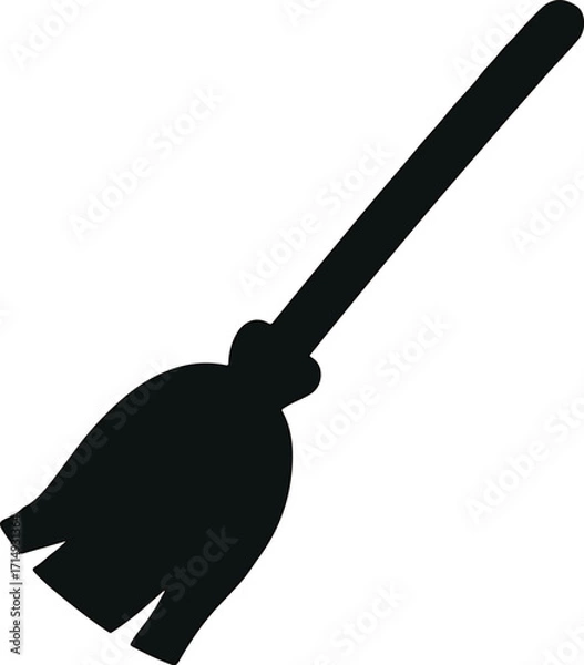 Fototapeta  Witch's Broom Icon Set Vector Design on White Background.