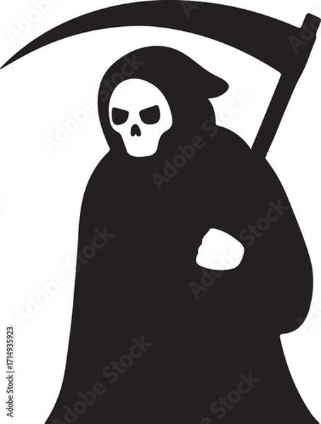 Fototapeta  Grim reaper with scythe