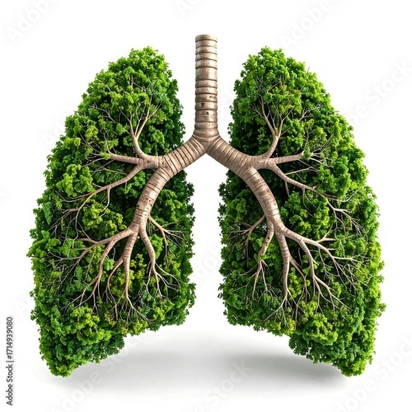 Fototapeta Lungs shaped like a tree