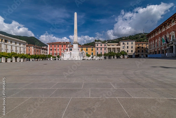 Fototapeta Piazza Aranci is a square in the historic center of Massa, Italy