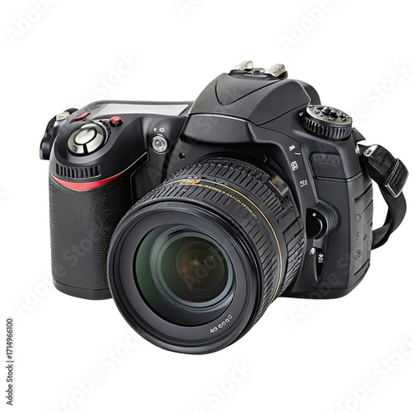 Fototapeta High quality digital DSLR camera with zoom lens for professional photography enthusiasts