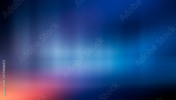 Fototapeta Dark abstract background with neon light, blurred lines, studio scene
