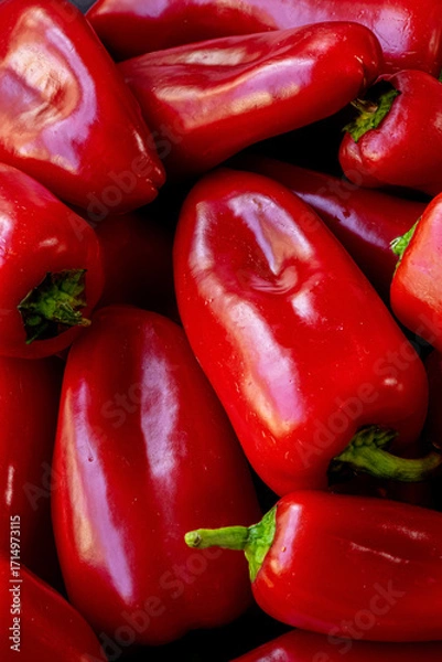 Obraz red bell peppers