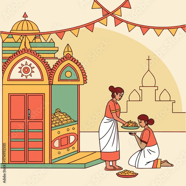 Obraz Durga Puja. Durga Puja is one of the most popular festivals in India. Durga Puja festival marks the victory of Goddess Durga over the demon Mahishasura. The ...