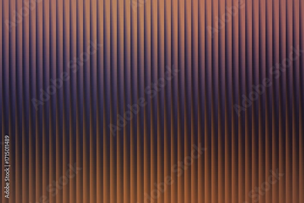 Fototapeta Vertical lines with a gradient from purple to orange creating an abstract pattern effect design
