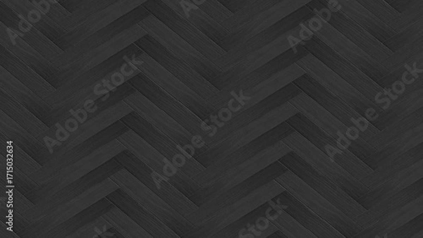 Fototapeta Seamless dark grey herringbone pattern background, an abstract textured geometric wallpaper