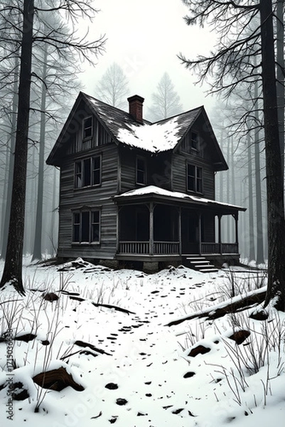 Obraz old abandoned house