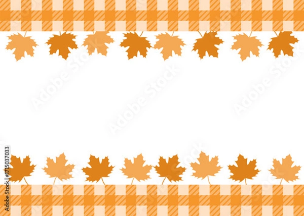 Fototapeta Autumn leaves background. Thanksgiving design. Abstract autumnal background